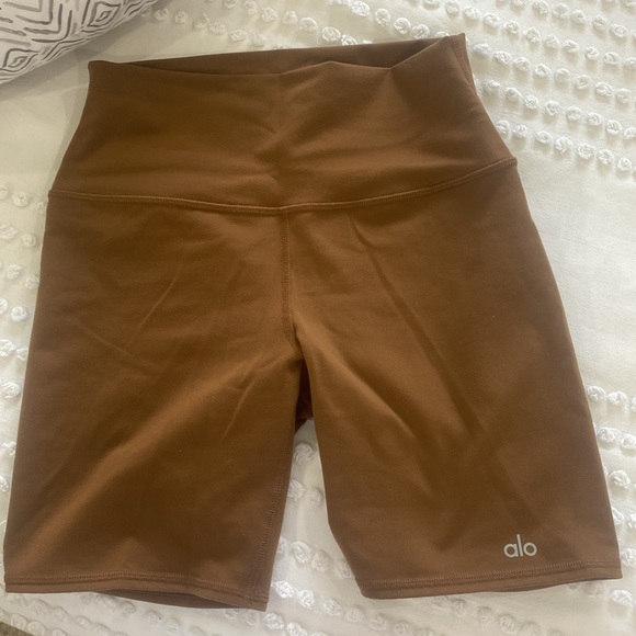 ALO high waist biker short cinnamon brown - Picture 5 of 8